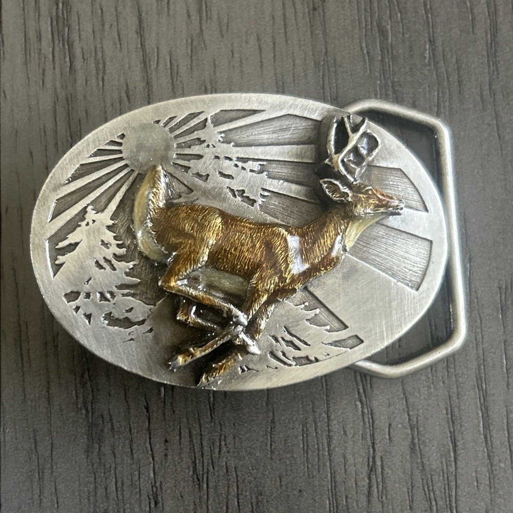 Vtg 1986  Siskiyou Buckle Co. Williams Oregon T-15 Wildlife Collectible Buckle